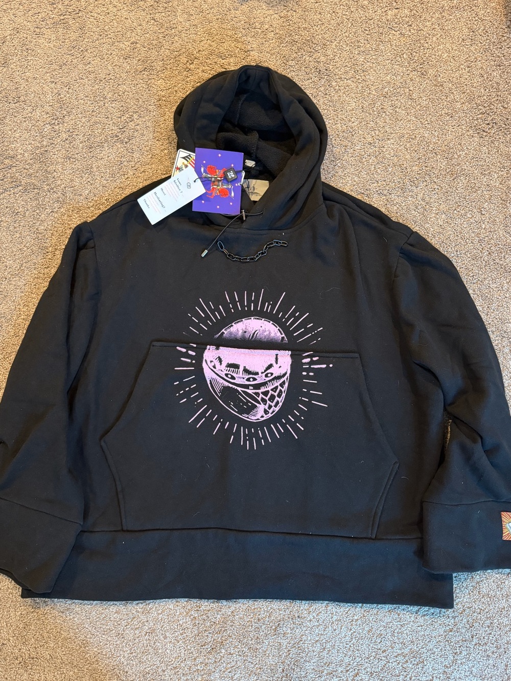 Boramy Viguier black chain hoody new with tags